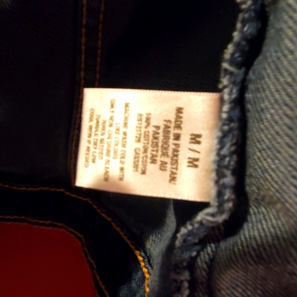 Aero distressed pleated Jean jacket. EUC Med - Picture 9 of 10